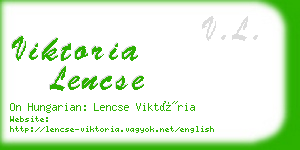 viktoria lencse business card